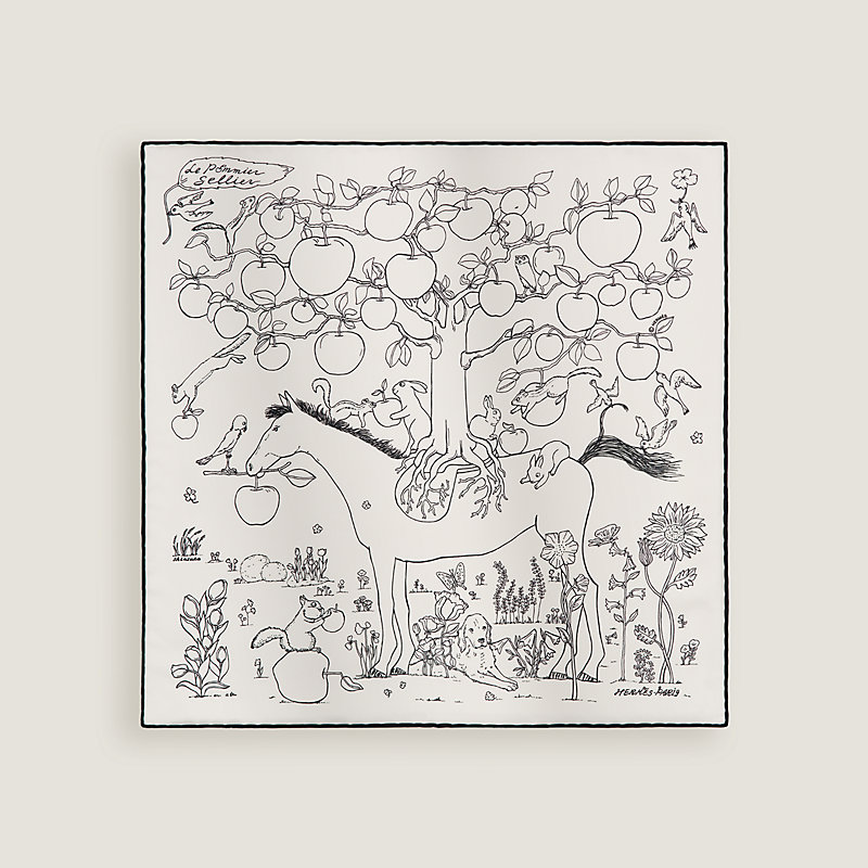 Le Pommier Sellier scarf 45 | Hermès USA